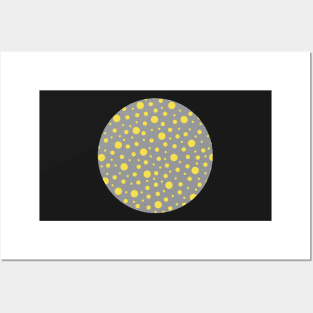 Polka Dot Illuminating Yellow / Ultimate Gray Posters and Art